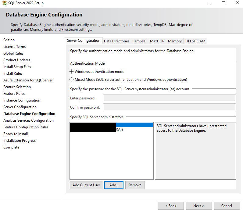 SQL Server Developer Authentication